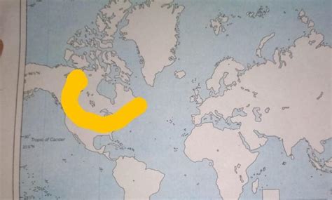 point out Canadian shield on world mapuse this map as a screenshot then ...