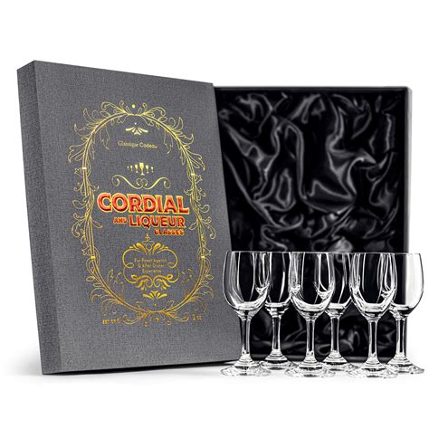 Buy 2 oz Crystal Cordial and Liqueur Glasses | Set of 6 | Mini Wine ...