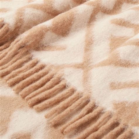 Couverture FF Laine Beige | Fendi