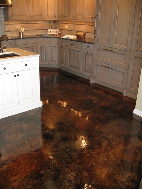 Acid Stained Concrete Floor With Gloss Finish – Flooring Site