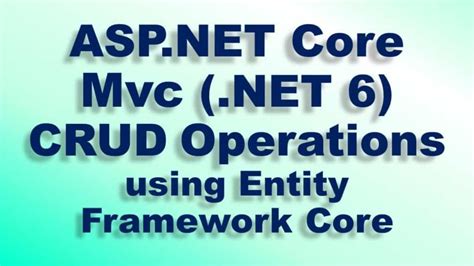 ASP.NET Core Crud Operations 的图像结果