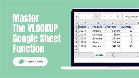 Image result for Google Sheets VLOOKUP Function