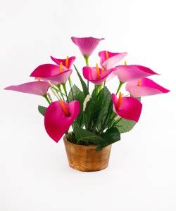 THE FANCY ART Artificial Anthurium Flower with Pot for Home/Office ...