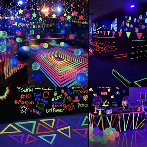 Pin by Tamires Aprigio on Festa neon | Glow birthday party, Glow birthday, Glow party
