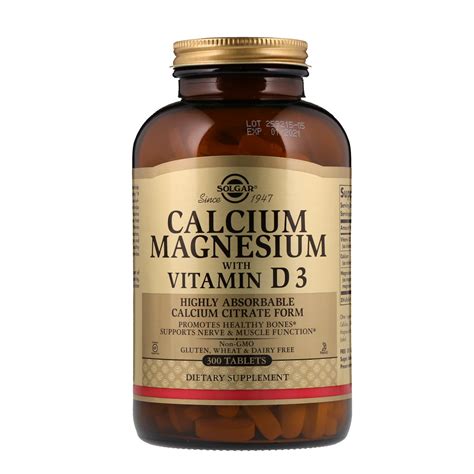 Solgar, Calcium Magnesium with Vitamin D3, 300 Tablets - Byclue