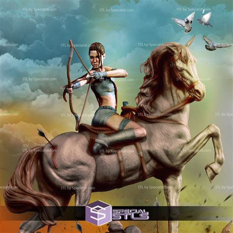 Lara Croft on Horse | SpecialSTL