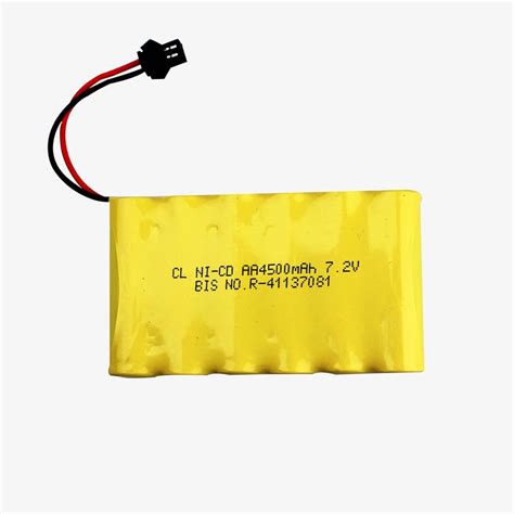 4500mAh 7.2v AA Cell Battery Pack with SM Connector for Cordless Phone ...