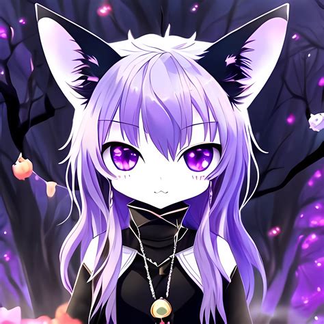 Purple Haired Anime Girl