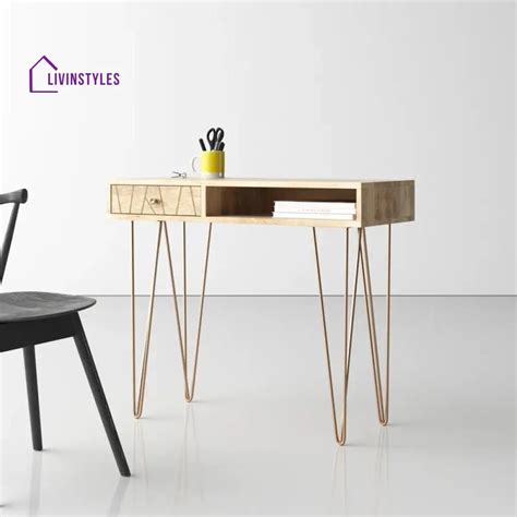 Inna Solid Wood Study Table for Students – LivIn Styles