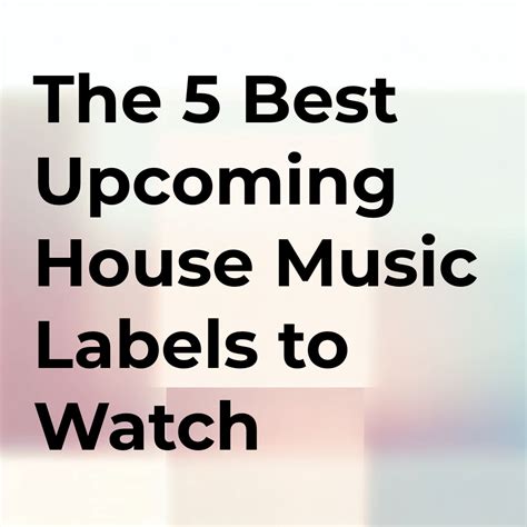 The 5 Best Upcoming House Music Labels to Watch – NOXU Deep