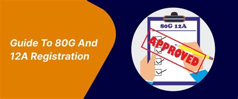 Apply for 80g and 12A registration - My Startup Solution