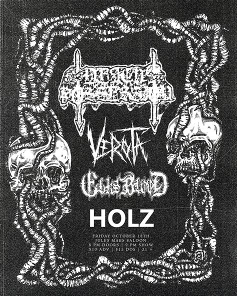 Death Possession // Verota // Elks Blood // HOLZ @ Jules Maes Saloon ...