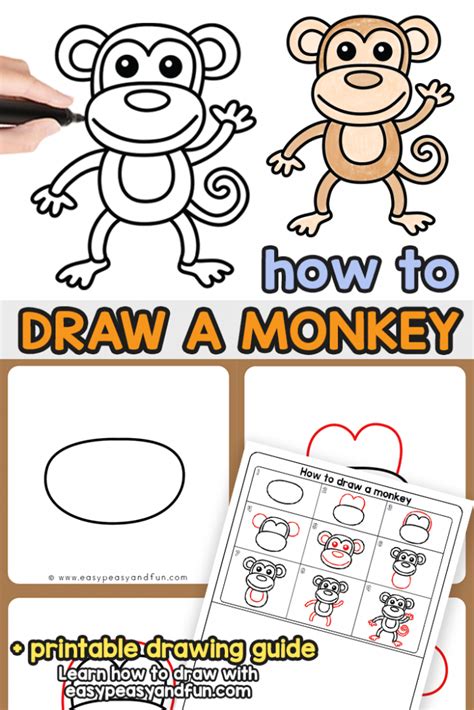 Image result for How to Draw a Simple Monkey