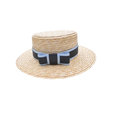 Dual Ribbon Boater Hat – Myaraa