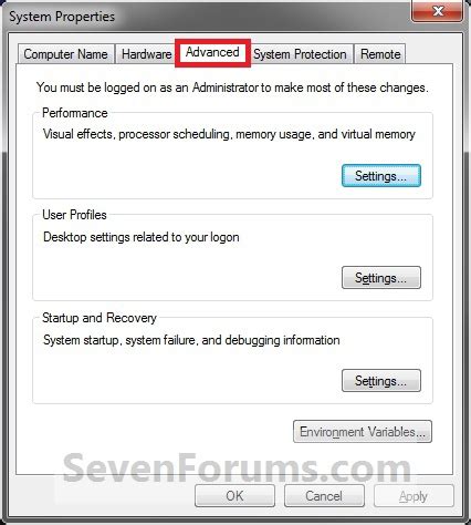 Image result for Advanced System Settings
