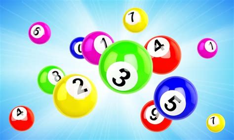 Colorful lotto balls flying | Free Vector