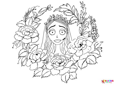 Image result for Corpse Bride Emily Coloring