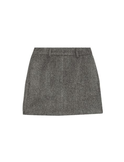 Buy Textured Mini A-Line Skirt with Wool at Marks & Spencer