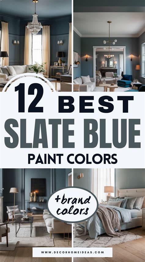 12 Stylish Slate Blue Paint Colors for a Modern Home