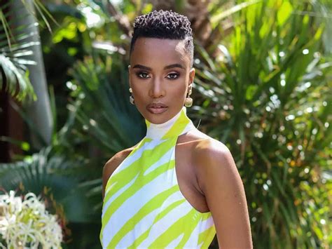 Zozibini Tunzi attends the Oprah Winfrey Leadership Academy For Girls ...