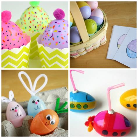 15 Colorful Plastic Easter Egg Crafts - Make and Takes