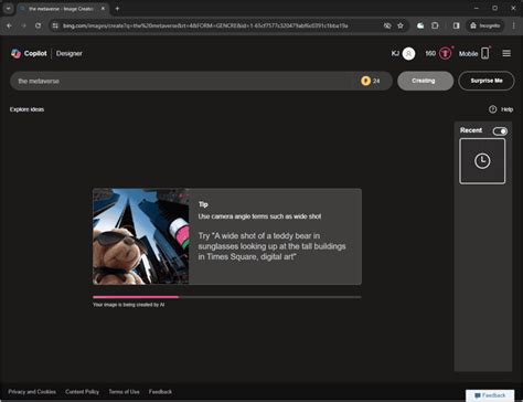 Bing Image Creator Terms of Service 的图像结果