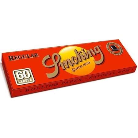 Buy SMOKING RED Regular Small 70MM Size Rolling Paper Full Box (Pack of ...