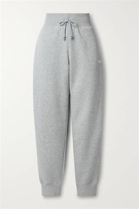 Nike Phoenix Cotton-blend Jersey Track Pants In Gray | ModeSens ...