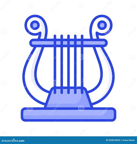 Download this Premium Icon of Harp, Greek Musical Instrument Stock ...