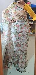 Sidhidata Women's Georgette Printed Ready To Wear one Minute Saree With ...