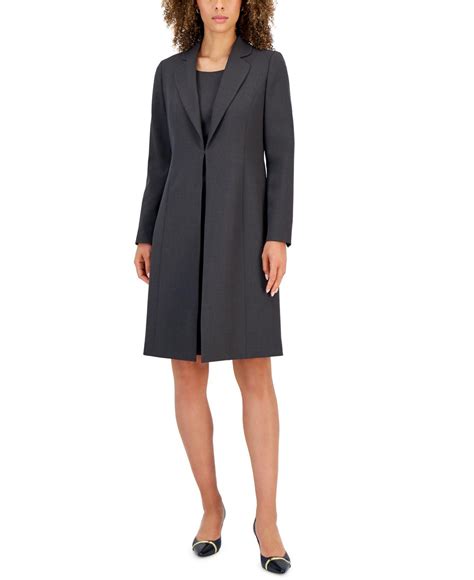 Le Suit Long Jacket Dress Suit in Black | Lyst