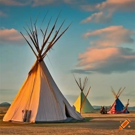 Native American Tipi And Symbols Coloring Pages