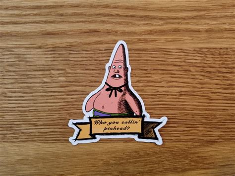 The 'Pinhead Larry' sticker i made : r/spongebob
