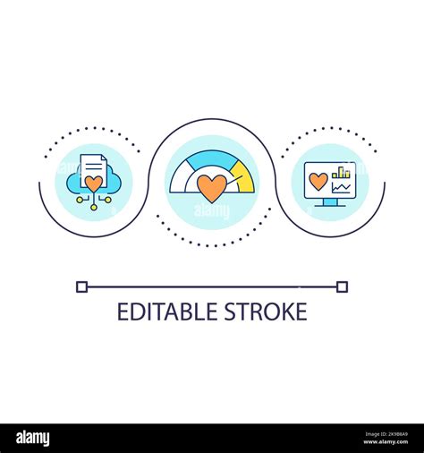 Heart monitoring machine loop concept icon Stock Vector Image & Art - Alamy