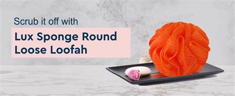 Buy GUBB Luxe Bath Sponge Round Loofah For Women & Men - Arctic | Soft ...