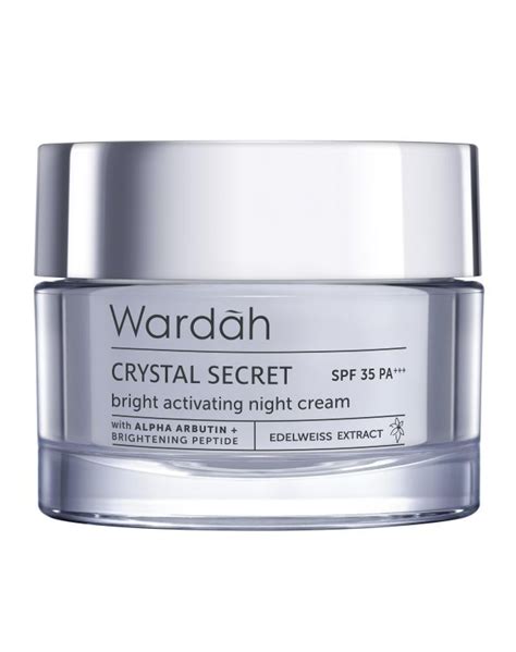 Wardah Crystal Secret Bright Activating Night Cream - Beauty Review