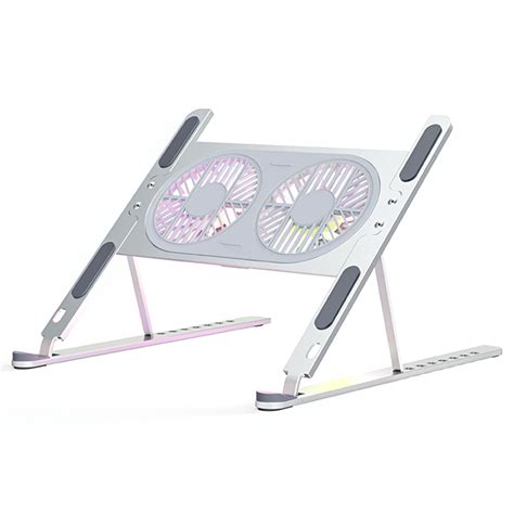Uniqkart P11F Foldable Laptop Cooling Fan Radiator Stand Adjustable An ...