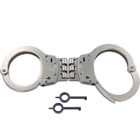 Smith & Wesson Model 300 Hinged Satin Nickel Handcuffs