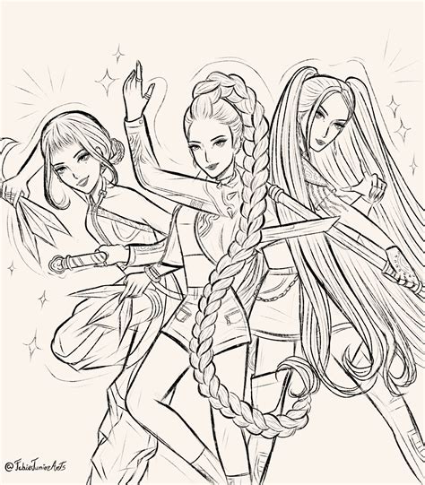 35+ KPop Demon Hunters coloring pages for kids en 2025 | Pages de coloriage disney, Coloriage ...