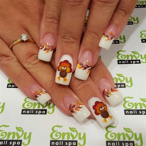 Pin by Mollie Anderson on NAILED IT! | Fall thanksgiving nails ...