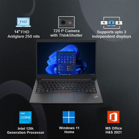 Lenovo ThinkPad E14 Intel Intel Core i3 12th Gen 1215U - (8 GB/512 GB ...
