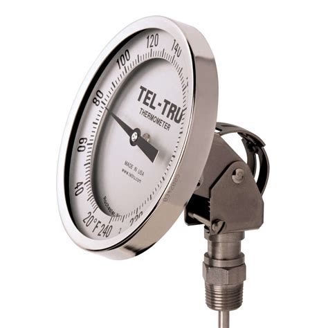 5in Dial Thermometer, Adjustable Angle Connected | Tel-Tru