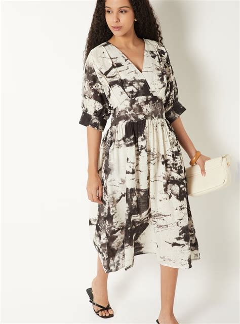 Buy Kalki x Max Printed A-line Midi Dress Online at just Rs. 999.0 ...