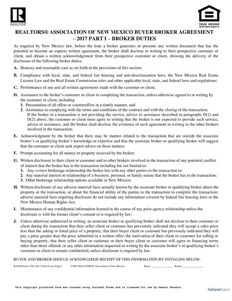 Free Printable Buyer's Agency Agreement Templates [PDF & Word]