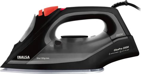 INALSA 2000W Steam Iron | 130g/min Steam Shot, Ceramic Soleplate, Self ...