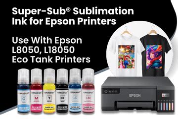 Sublimation Ink For Epson L8050, L18050 and L18100 Printers