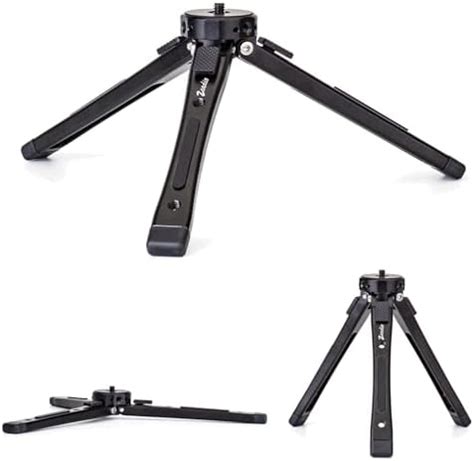 Zeadio Metal Mini Tripod, Desktop Tabletop Stand Compact Tripod for ...