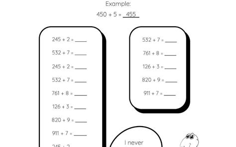 Image result for Adding 3 Single Digit Numbers Worksheet