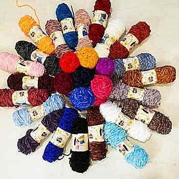 Buy Online Velvet yarn |Velvety knit and crochet| blanket| Pillow ...