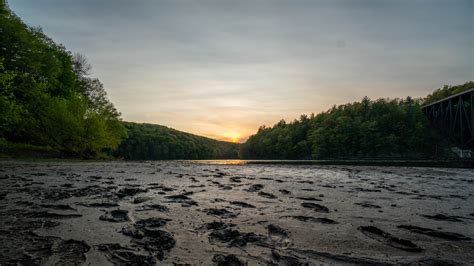 Sunset at French King Bridge, Millers Falls, MA – REFRACTIONARY